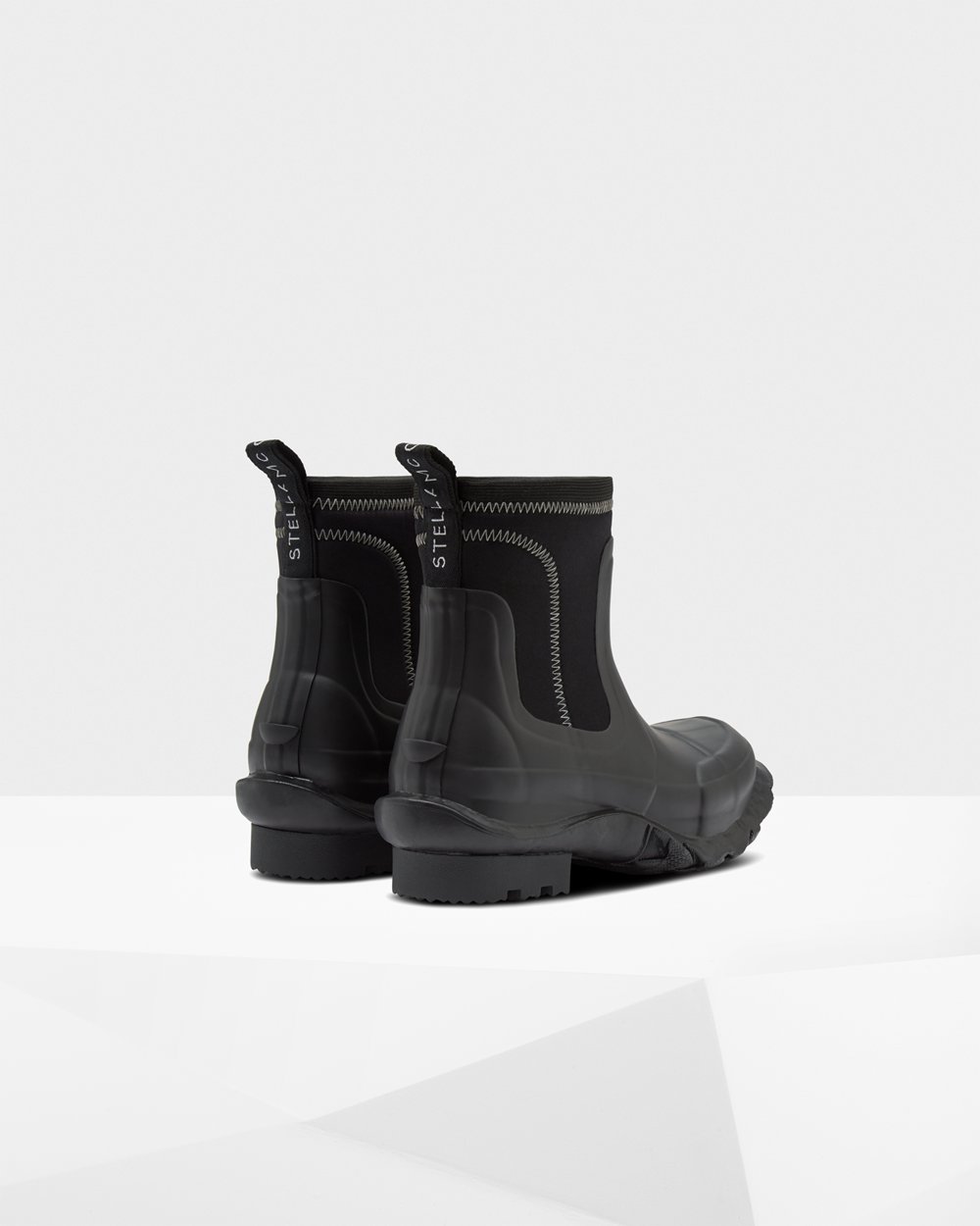 Bottes Chelsea Hunter Stella Mccartney X Femme Noir WSGCKIQ-23